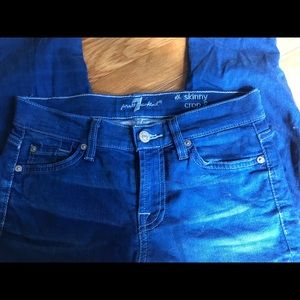 7 For All Mankind Skinny Crop & Roll Jean